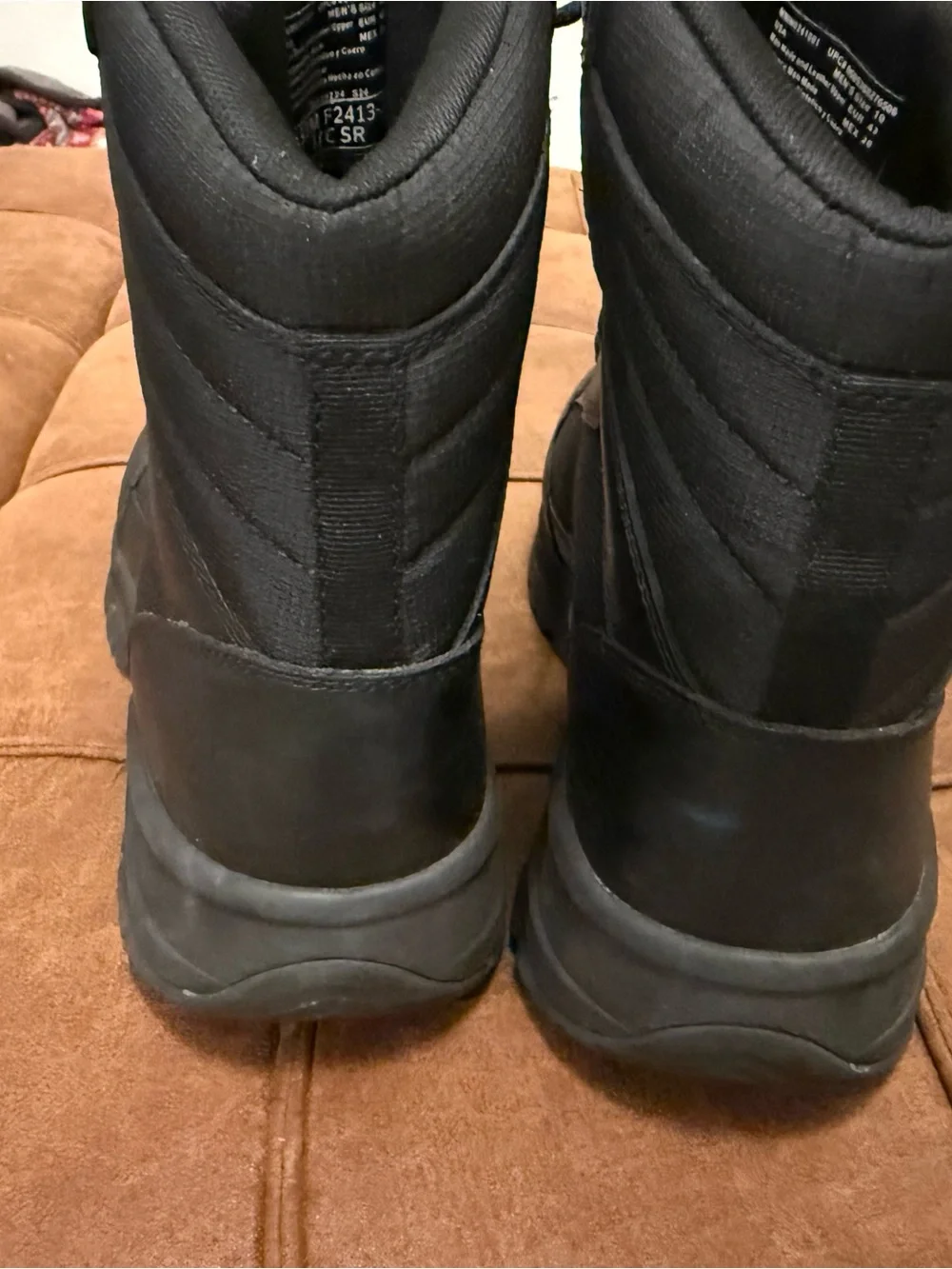 Men's Black Tactical Lace-Up Boots